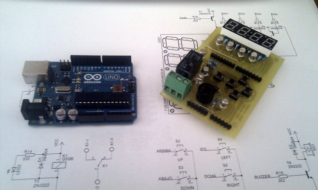 Arduino 7-seg Shield y Arduino