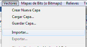 Vectores -> Importar