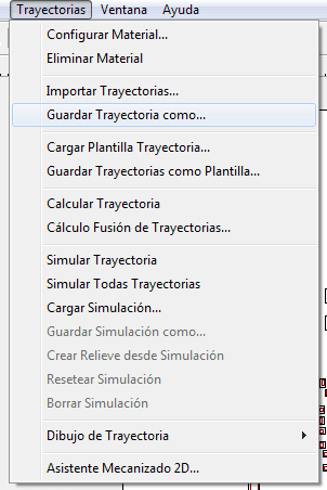 Guardar trayectoria como