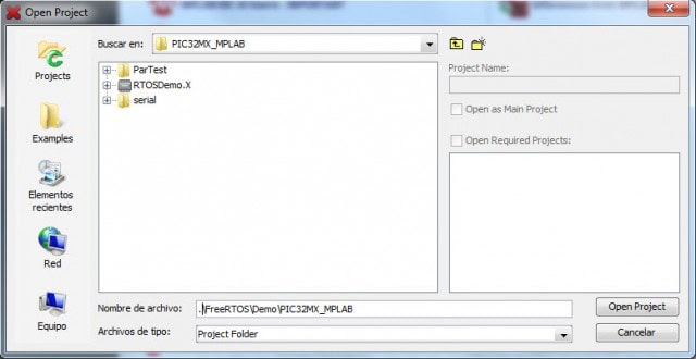 Open project